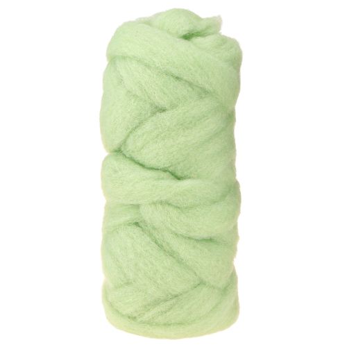 Wollschnur Filzschnur Wolllunte Hellgrün Ø4–5cm 10m