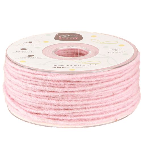 Wollschnur Rosa 3mm 100m