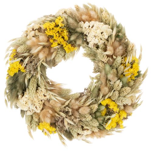 Trockenblumenkranz Natürliche Dekoration für Tisch, Wohnzimmer und Flur 25cm