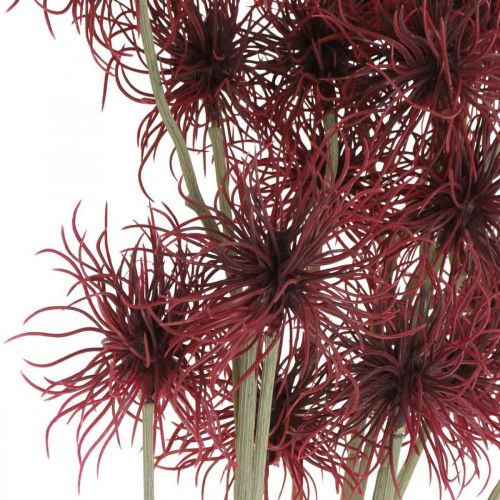 Artikel Xanthium Kunstblume Herbstdeko Rot 6 Blüten 80cm 3St
