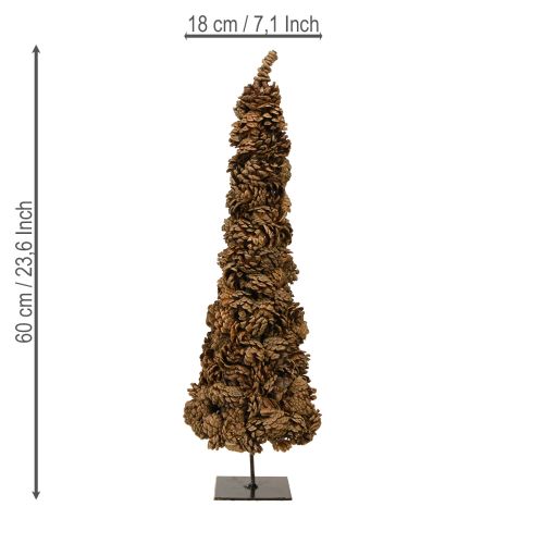 Artikel Zapfen Tischweihnachtsbaum Zapfenbaum Natur 16×60cm