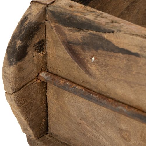 Artikel Holztablett Zweifache Aufteilung Authentische Ziegelform verwendbar für Zuhause oder Büro 60cm
