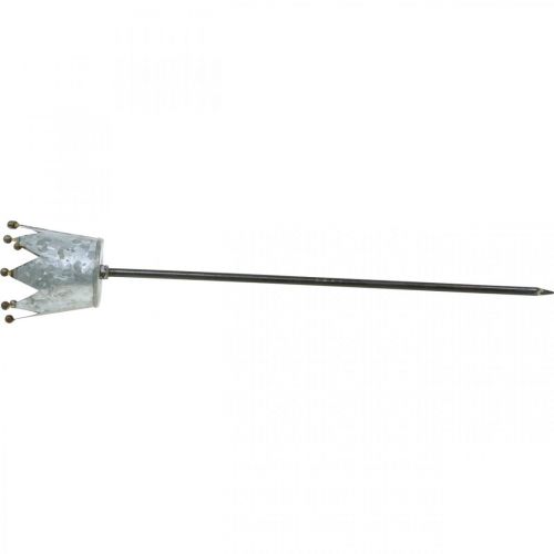 Artikel Teelichthalter Krone zum Stecken Zink Ø9,5cm H50cm