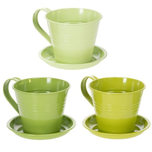 Tasse zum Bepflanzen stilvoller Pflanztopf für individuelle Dekoideen 11cm 6St