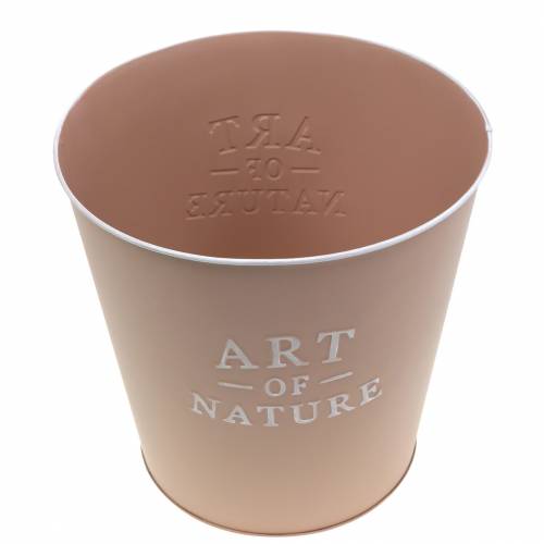 Artikel Blumentopf Zink Art of Nature Altrosa Ø17,5cm H15cm