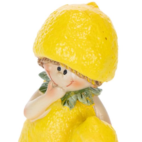 Zitronenkind Figuren Süße Tischdeko für Sommer im Vintage Stil Wohnräume und Balkon 9cm 3St | Floristik24.de
