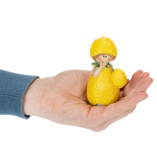 Zitronenkind Figuren Süße Tischdeko für Sommer im Vintage Stil Wohnräume und Balkon 9cm 3St | Floristik24.de