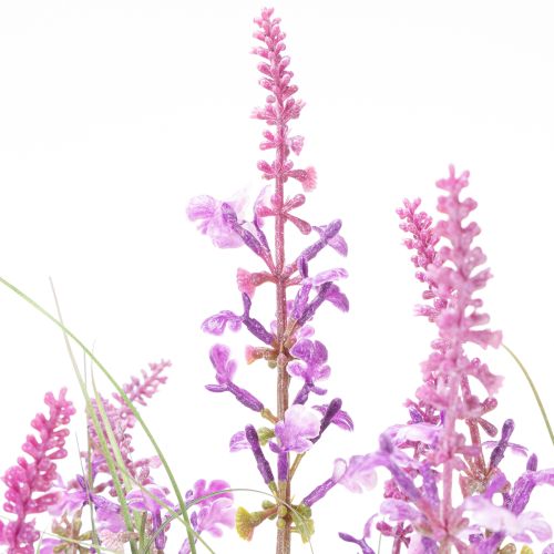 Dekogrün mit filigranen Blüten für stilvolle Gestaltung von Räumen 67cm | Floristik24.de