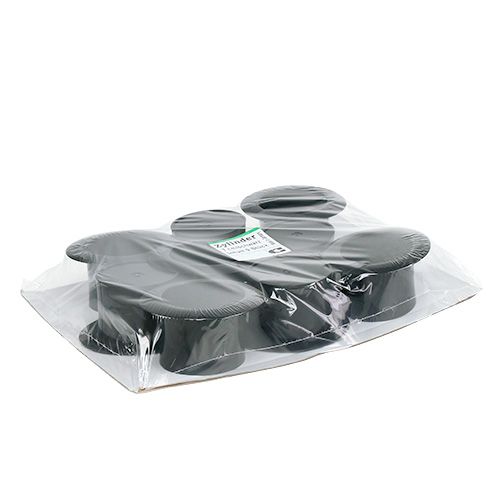 Artikel Zylinder Schwarz 7cm 9 St