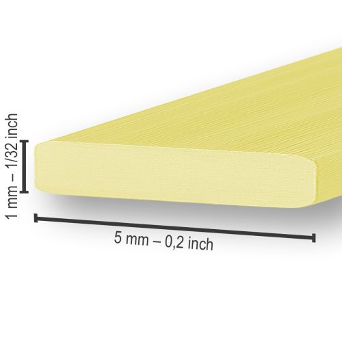 Artikel Aluminium Flachdraht Gold 5mm 10m