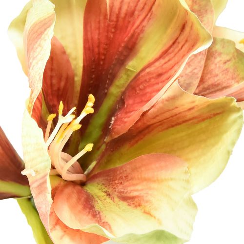 Artikel Künstliche Amaryllis Blume in Rosa und Gelb – 66 cm – Ideale Geschenkidee und stilvolle Dekoration für Innenräume