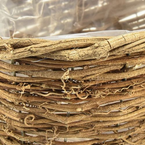 Artikel Blumenschale Rebe Pflanzkorb Oval Natur 49,5x22x13cm