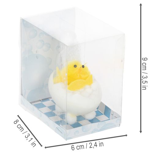 Artikel Osterküken Deko Chenilleküken in der Badewanne Gelb 9cm