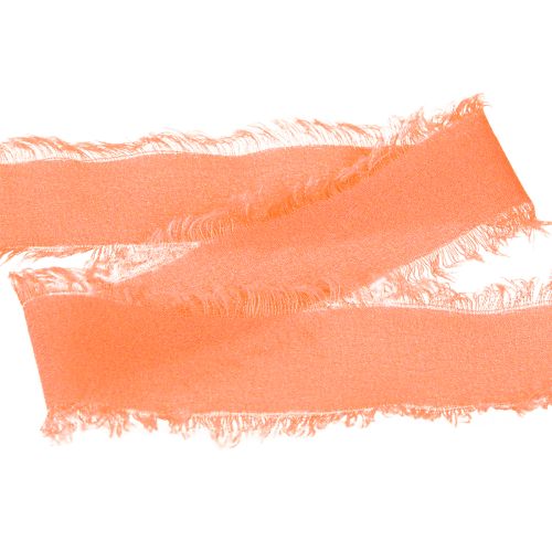 Artikel Chiffonband Orange Pastell Stoffband Fransen 40mm 15m