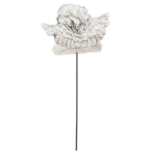 Artikel Deko Engel am Stab Deko Grabschmuck Grau Weiß H6,5cm 3 St