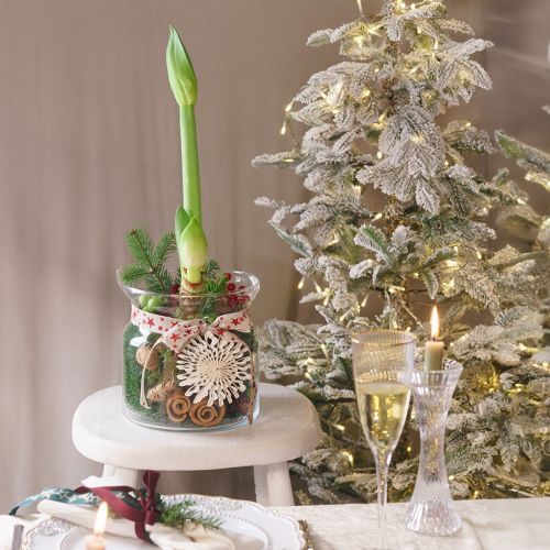 Artikel Deko Glas Vase Windlicht Glas Klar Ø18cm H20cm