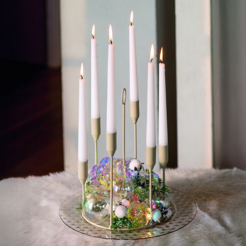 Artikel Deko Hortensie irisierend Kunstblume Weihnachten 27cm 4 St