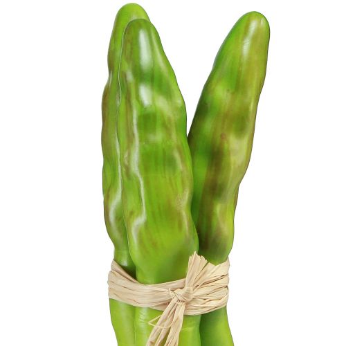 Artikel Deko Spargel Grün Künstliches Gemüse L22cm Ø1,5cm 3St