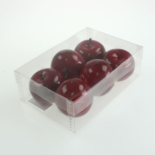 Artikel Künstliche Äpfel Rot, glänzend 6cm 6 St