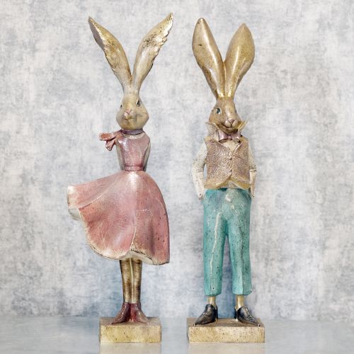 Artikel Dekofigur Hase im Kleid für stilvolle Frühlings und Osterdekoration 55cm