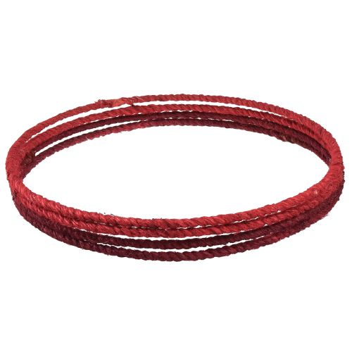 Artikel Dekoring Ring Jute Deko Loop Rot Dunkelrot Ø30cm 4St