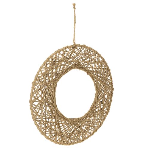 Dekoringe Jute Natur Hängedeko Boho Ø38cm 2St Metallringe Wanddeko Fensterdeko kaufen | Floristik24.de