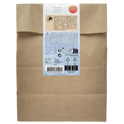 Artikel Dekoschnee Weiß Mais 100% Biobasiertes Material 40g