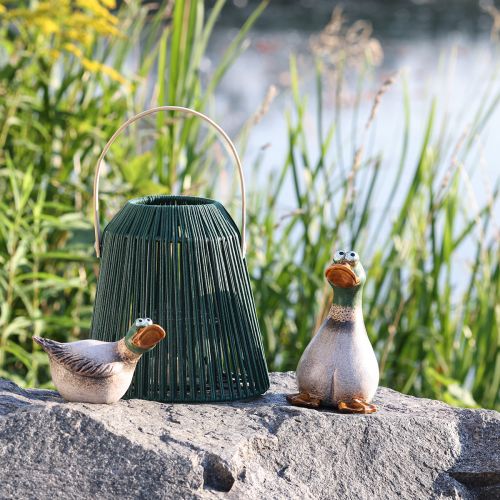 Artikel Enten Deko Keramik Frühling Erpel Braun Grün L15cm 2 St