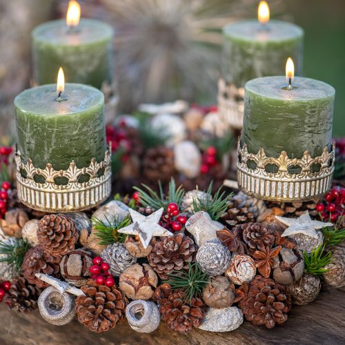 Artikel Exoten Zapfen Leucodendron Weiß gewaschen 3-4cm 450g