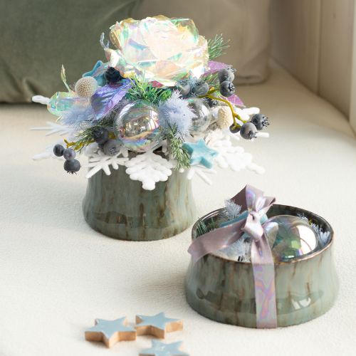 Artikel Federspargel Asparagus Trockendeko Hellblau 55-70cm 100g