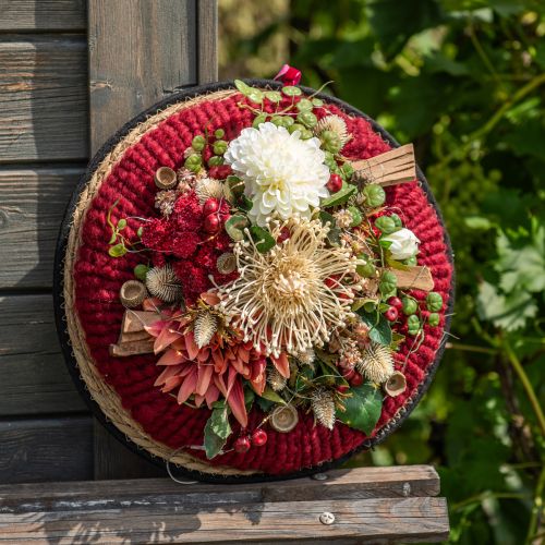 Artikel Filzkordel Flausch Mirabell 25m Dunkelrot