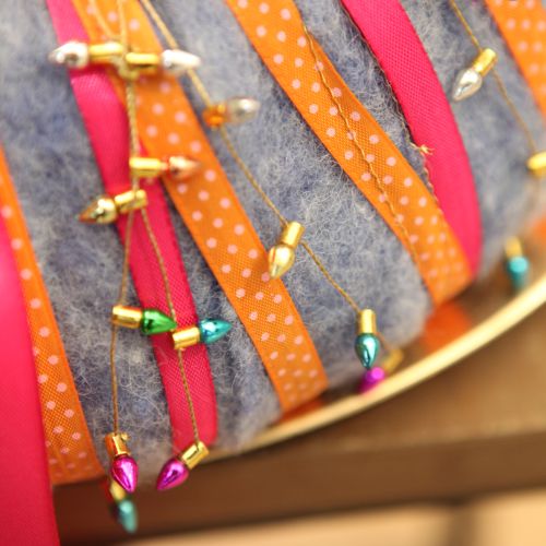 Geschenkband gepunktet Dekoband Orange 10mm 25m | Floristik24.de