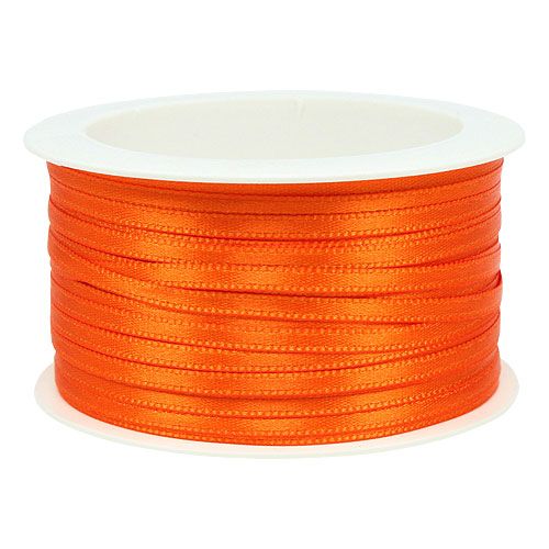 Artikel Satinband Geschenkband Dekoband Orange 3mm × 50m
