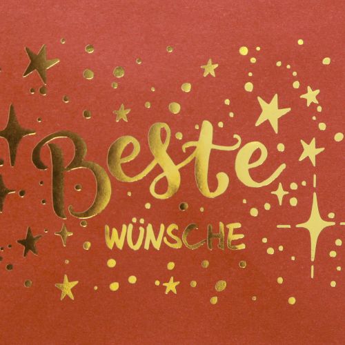 Artikel Geschenktüte mit Henkeln Geschenktasche Rot Gold 12×12cm 8 St