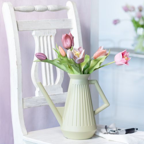 Floristik24 Gießkanne Olivgrün abnehmbare Brause Blumenkanne 42cm 9L