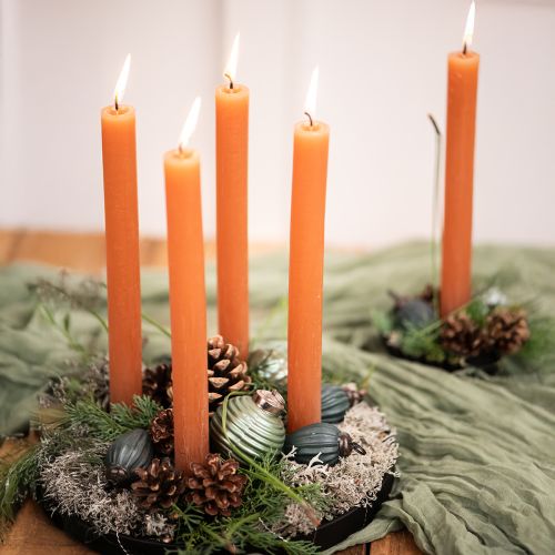 Floristik24 Glaszapfen zum Hängen Weihnachtsdeko Glas Grün Matt Ø10cm 18 St im Glas