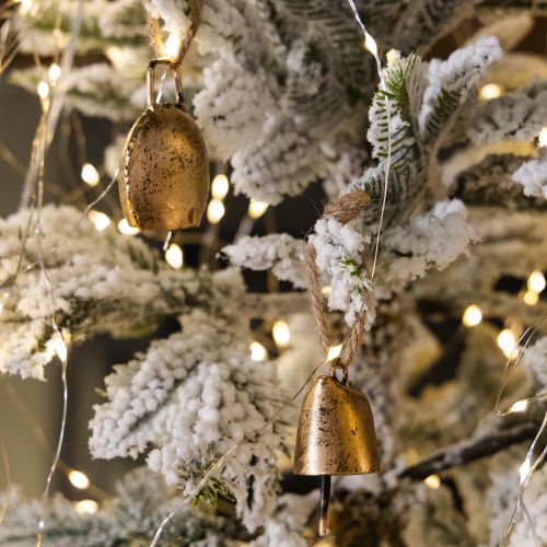 Artikel Glocken Christbaumschmuck Metall Vintage Gold 5cm 8 St