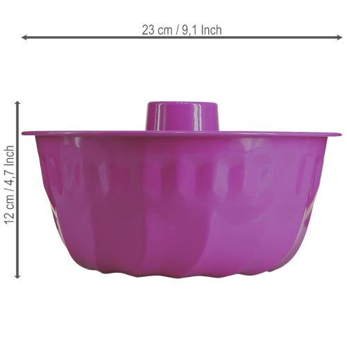 Artikel Gugelhupfform Metall Deko Kuchenform Lila Ø23cm H12cm