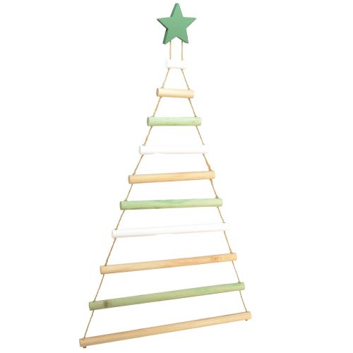 Artikel Hängedeko Weihnachten Weihnachtsbaum Stern Holz H59cm