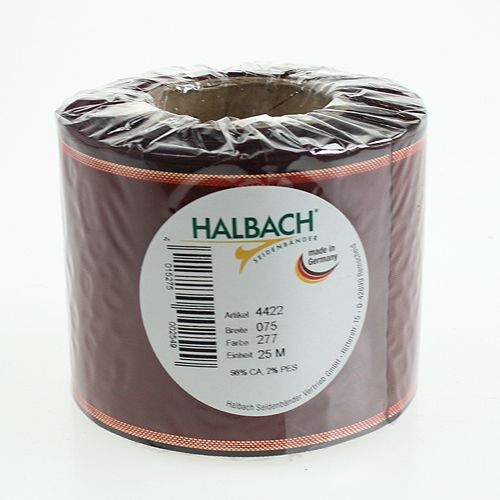 Artikel Kranzband Bordeaux 7,5cm 25m