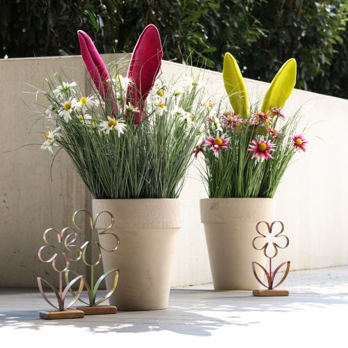 Artikel Hasen Deko Ohren Gelbgrün Pistazie Ostern am Stab 56cm