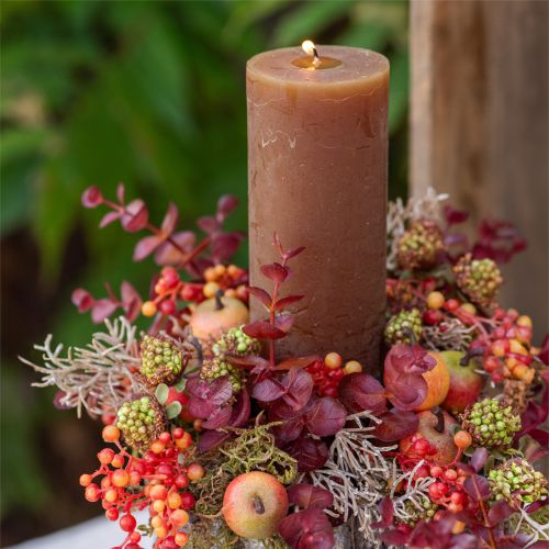 Artikel Herbstdeko Eukalyptuszweig Rot Künstlicher Eukalyptus 36cm