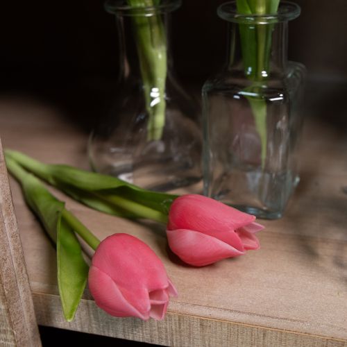 Hochwertige Tulpenblume als naturgetreue Nachbildung für Tischvasen 21cm 6St | Floristik24.de