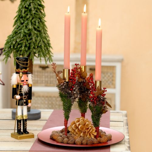 Artikel Hoher Stabkerzenhalter Gold Metall Kerzenhalter 27,5cm 4 St