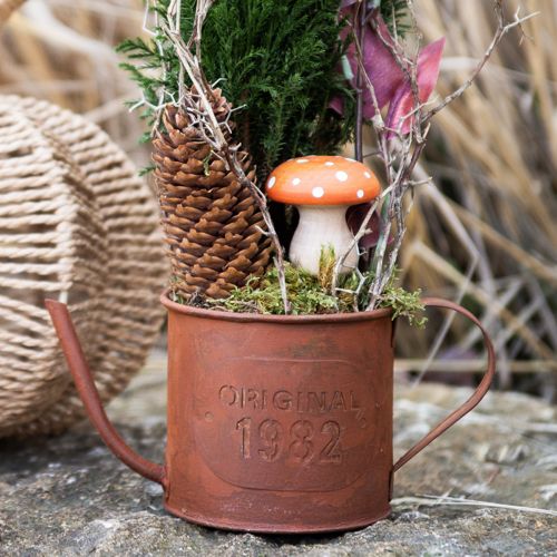 Artikel Holzpilze Deko Pilze Holz Fliegenpilze Rot Orange 5cm 9 St