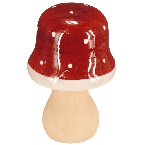 Artikel Holzpilze Fliegenpilze Deko Holz FSC Rotbraun H6,5/7cm 4 St