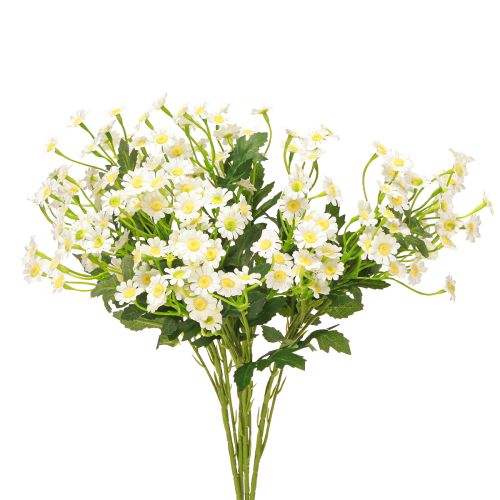 Kamille Künstliche Wiesenblumen Weiß 58cm 4St