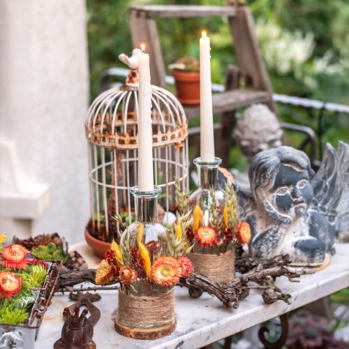 Artikel Kerzenhalter Dekoflaschen Minivasen Glas Klar H19,5cm 6 St