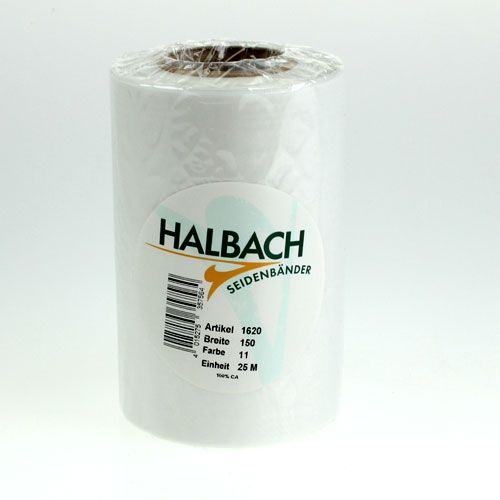 Artikel Kranzband Weiß 150mm 25m
