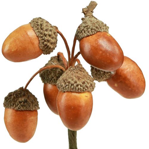 Artikel Künstliche Eicheln am Draht Deko für Herbstkranz 3cm 6 St